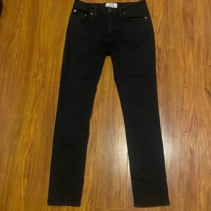 Acne studios black denim pants